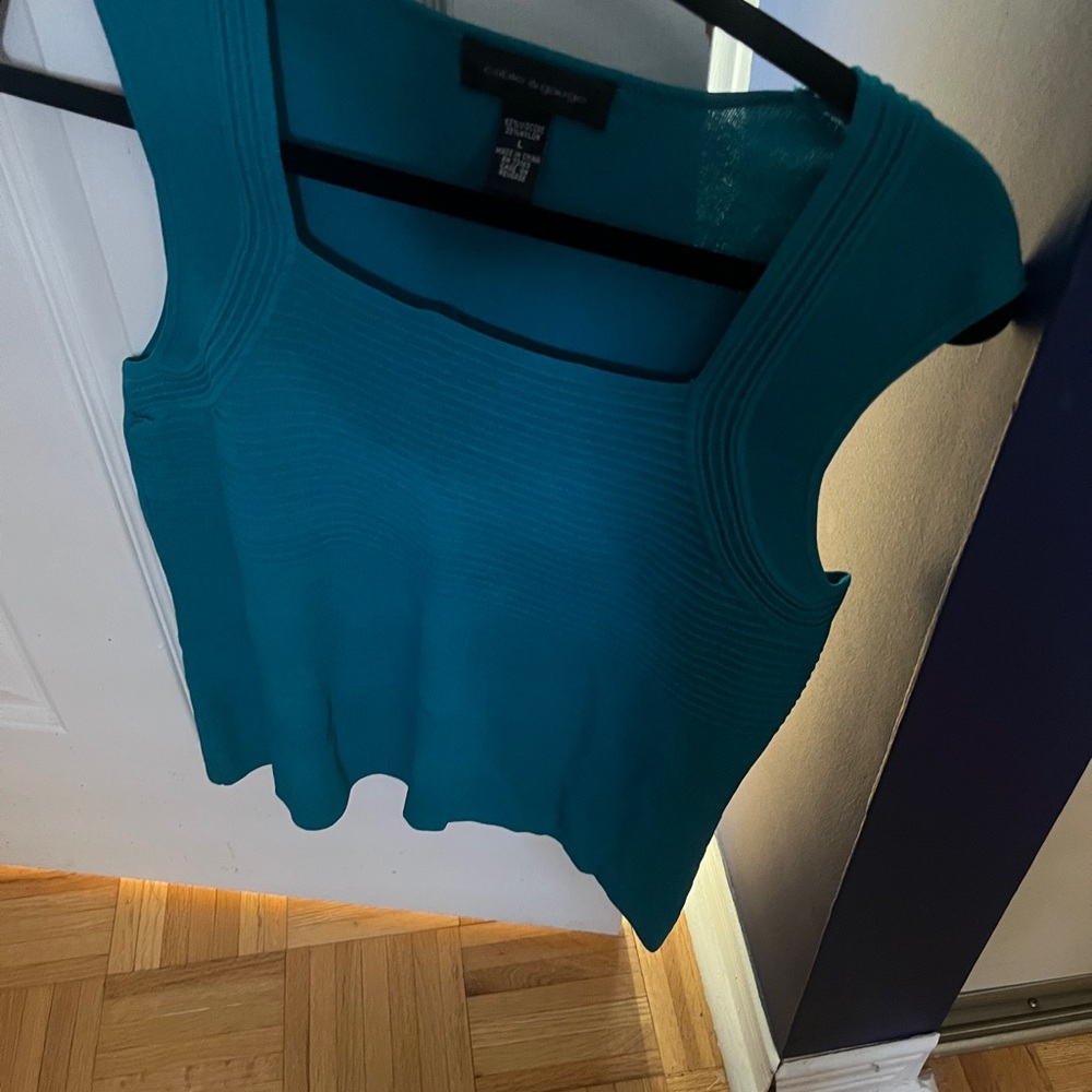 Cable & Gauge Teal Tank Top